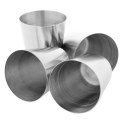 1set 4pcs Stainless Steel Cups Cover Mug Drinking Coffee Beer Camping Travel Sup