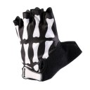 Outdoor Riding Skull Half Finger Gloves Sports Workout Exercise Training Wear