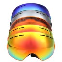 Cool Broken By Llarge Spherical Double Anti-Fog Ski Goggles Glasses