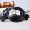 Fashion Transparent LENS Helmet Steampunk  Motorcycle Goggles Vintage Pilot Bike