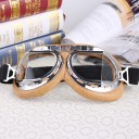 Aviator Pilot Cruiser Motorcycle&Bicycle Scooter Goggles Eyewear Clear Lens