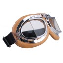 Aviator Pilot Cruiser Motorcycle&Bicycle Scooter Goggles Eyewear Clear Lens