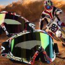 Motorcycle Motocross Dirt Bike Off Road Riding Goggles Windproof Anti-UV EyeWear