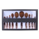 10pcs Soft Oval Toothbrush Makeup Brushes Sets Foundation Contour Powder Blush