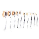 10pcs Soft Oval Toothbrush Makeup Brushes Sets Foundation Contour Powder Blush