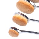 10pcs Soft Oval Toothbrush Makeup Brushes Sets Foundation Contour Powder Blush