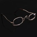 Women Make-up 2.5x Magnifying Makeup Eye Alloy Glasses Spectacles Flip Down Lens