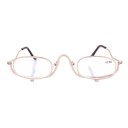 Women Make-up 2.5x Magnifying Makeup Eye Alloy Glasses Spectacles Flip Down Lens