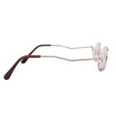 Women Make-up 2.5x Magnifying Makeup Eye Alloy Glasses Spectacles Flip Down Lens