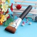 Synthetic Hair Wood Handle Flat Brush Pro Makeup Tool