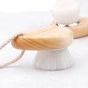 Soft Mild Fiber Facial Face Deep Cleansing Clean Wash with wooden Brush Hold