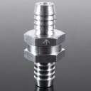 Automotive One Way Aluminium Fuel Non Return Check Valve 6mm  10mm 12mm