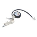 300 PSI Pistol-type Air Chuck with Dial Tire Inflator Gauge w/ Flexible Hose