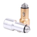 2USB Car Charger Adapter Safety Hammer Universal