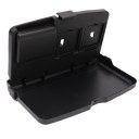 Folding Auto Car Back Seat Table Drinks Cup Tray Holder Stand Desk Black