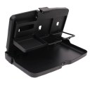 Folding Auto Car Back Seat Table Drinks Cup Tray Holder Stand Desk Black