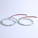 2 Pcs 80mm White Angel Eyes 24 SMD Car Light LED Ring