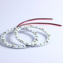 2 Pcs 80mm White Angel Eyes 24 SMD Car Light LED Ring