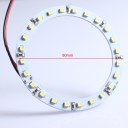 2 Pcs 80mm White Angel Eyes 24 SMD Car Light LED Ring