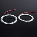 2 Pcs 80mm White Angel Eyes 24 SMD Car Light LED Ring