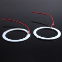 2 Pcs 80mm White Angel Eyes 24 SMD Car Light LED Ring