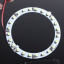 2 Pcs 80mm White Angel Eyes 24 SMD Car Light LED Ring