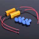 2pcs Load Resistor Fix LED Bulb Fix Error Fast Flash Turn Signal Light Running