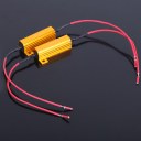 2pcs Load Resistor Fix LED Bulb Fix Error Fast Flash Turn Signal Light Running