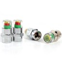 4PCS/lot 2.4BAR 2.48 BAR 36PSI Car Auto Tire Air Pressure Valve Stem Caps Sensor