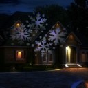 Outdoor Waterproof Snowflake Landscape LED Projector Lamp Xmas Garden Light EU