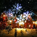 Outdoor Waterproof Snowflake Landscape LED Projector Lamp Xmas Garden Light UK