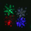 Waterproof LED Christmas Snowflake Pattern Projection Lamp Colorful Lighting EU