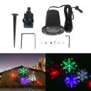 Outdoor Waterproof LED Christmas Snowflake Pattern Projection Lamp Color lights