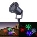 Outdoor Waterproof LED Christmas Snowflake Pattern Projection Lamp Color lights