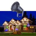 Outdoor Waterproof Dynamic LED Christmas Pattern Projection Lamp Black Color EU