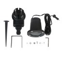 Outdoor Waterproof Dynamic LED Christmas Pattern Projection Lamp Black Color EU