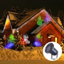 Outdoor Waterproof Dynamic LED Christmas Pattern Projection Lamp Black Color UK