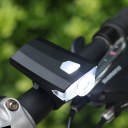 LED Waterproof Rechargeable USB Bike Bicycle Cycling Front Light Headlamp light Black