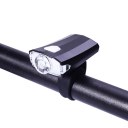 LED Waterproof Rechargeable USB Bike Bicycle Cycling Front Light Headlamp light Black