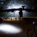 LED Waterproof Rechargeable USB Bike Bicycle Cycling Front Light Headlamp light Black