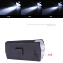 LED Waterproof Rechargeable USB Bike Bicycle Cycling Front Light Headlamp light Black