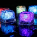 12pcs LED Ice Cubes Color Change Water Sensor Light For Romantic Wedding Party