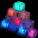 12pcs LED Ice Cubes Color Change Water Sensor Light For Romantic Wedding Party