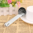 Stainless Steel Round Head Measuring Spoons Set of 6 Accurate Spoons Ingredients