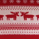 4 Tapestry Table Linen Place Mats Vintage Lovely Red Christmas Elk Deer Placemat