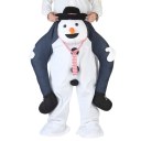 Carry Me Mascot Piggy Back Ride On Novelty Snowman Fancy Dress Costume Christmas