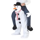 Carry Me Mascot Piggy Back Ride On Novelty Snowman Fancy Dress Costume Christmas