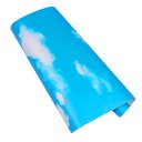 0.45 x 10M PVC White Clouds Blue Sky Prepasted Self-adhesive Contact Wallpaper