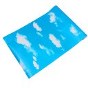 0.45 x 10M PVC White Clouds Blue Sky Prepasted Self-adhesive Contact Wallpaper