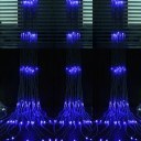 Waterfall Curtain Lights 3*3M 336LED Icicle String Light Wedding Party UK Plug